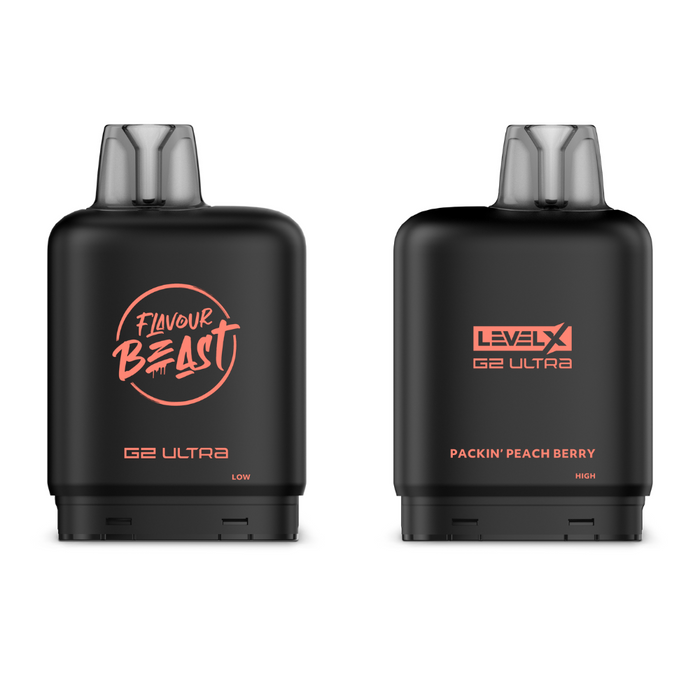 Level X Flavour Beast Boost G2 Ultra Pods - Packin' Peach Berry