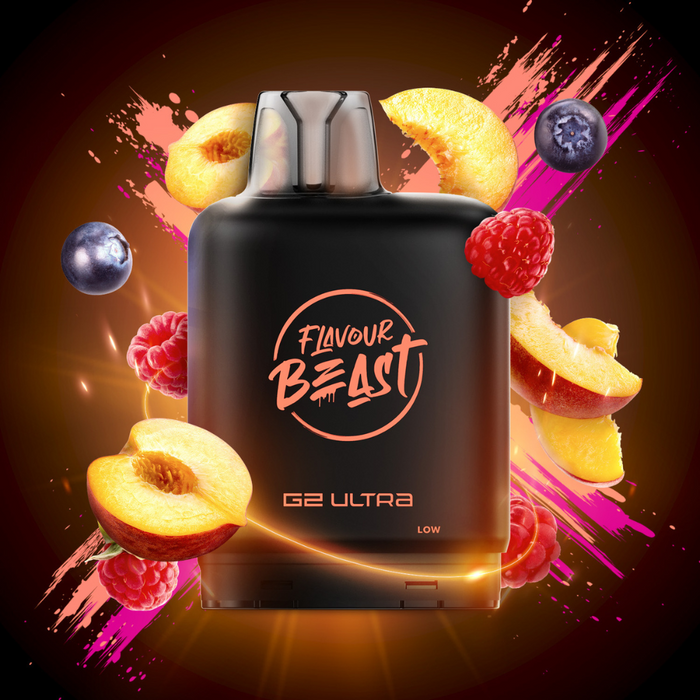 Level X Flavour Beast Boost G2 Ultra Pods - Packin' Peach Berry