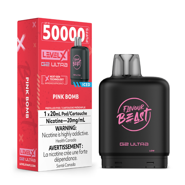 Level X Flavour Beast Boost G2 Ultra Pods - Pink Bomb