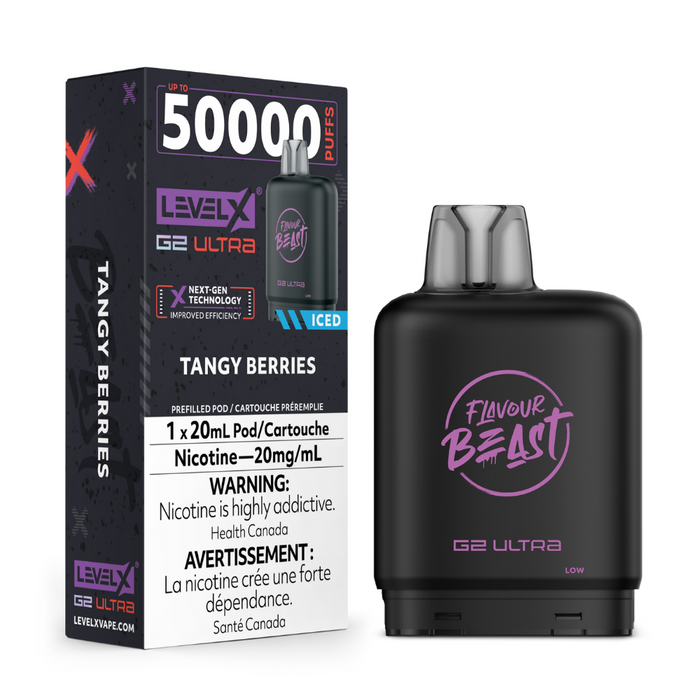Level X Flavour Beast Boost G2 Ultra Pods - Tangy Berries