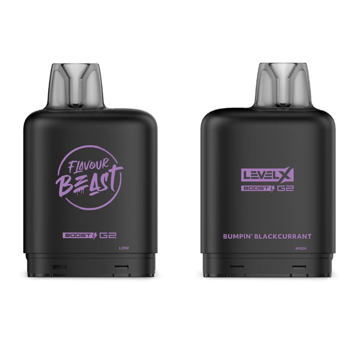 Level X Flavour Beast Boost G2 Pods - Bumpin Blackcurrant