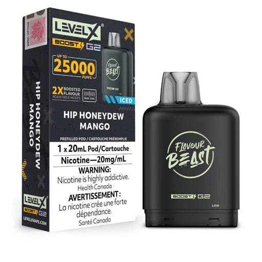 Level X Flavour Beast Boost G2 Pods - Hip Honeydew Mango Iced