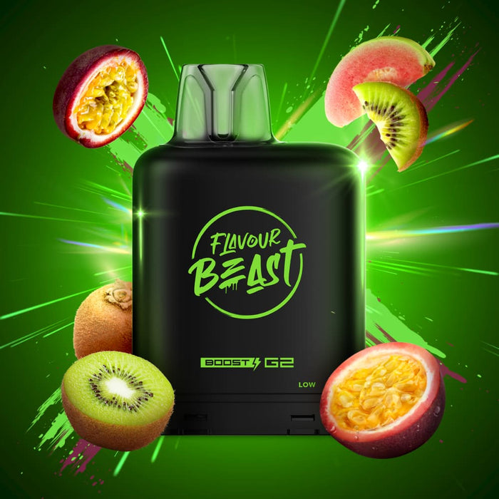 Level X Flavour Beast Boost G2 Pods - Kewl Kiwi Passionfruit