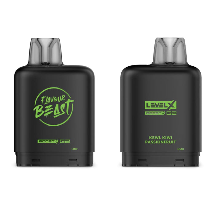 Level X Flavour Beast Boost G2 Pods - Kewl Kiwi Passionfruit