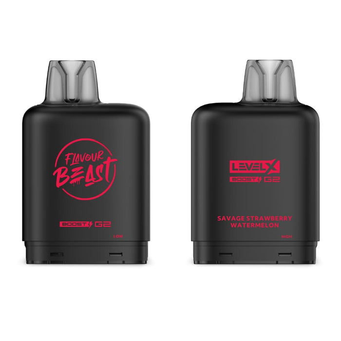 Level X Flavour Beast Boost G2 Pods - Savage Strawberry Watermelon Iced