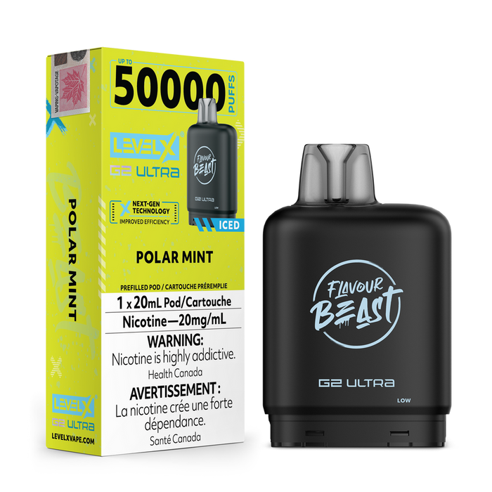 Level X Flavour Beast Boost G2 Ultra Pods - Polar Mint