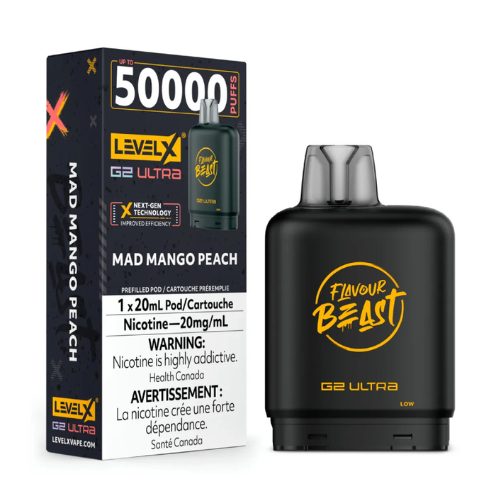 Level X Flavour Beast Boost G2 Ultra Pods - Mad Mango Peach
