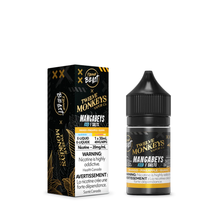 Flavour Beast Juice Nic Salts - Twelve Monkeys Mangabeys (30mL)