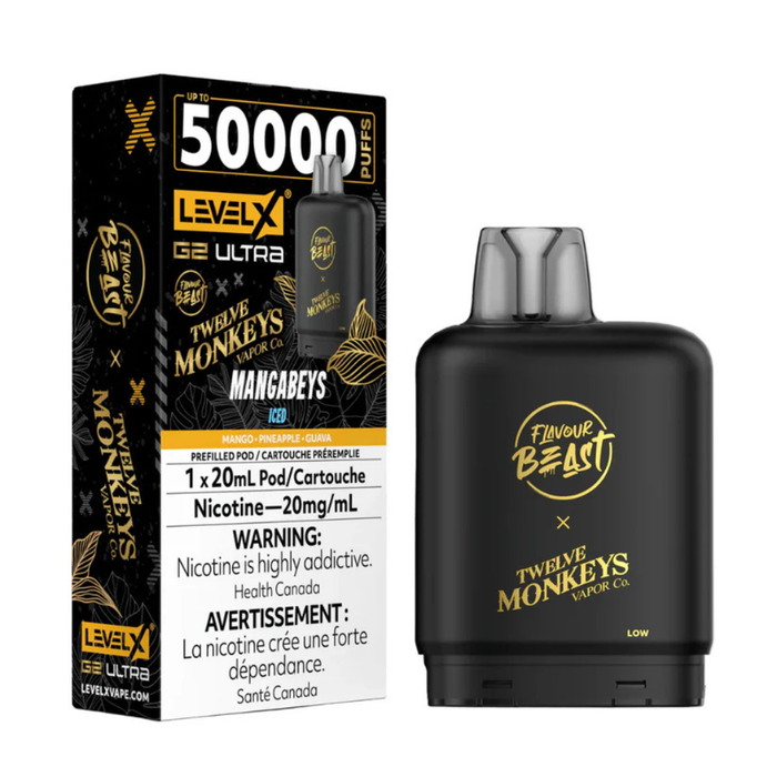 Flavour Beast Level X G2 Ultra X Twelve Monkeys - Mangabeys Iced