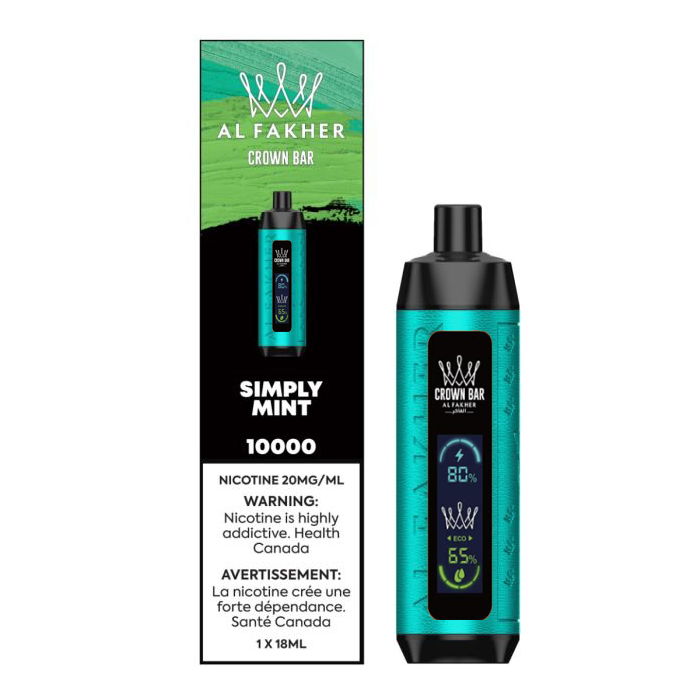 Mint - Al Fakher Crown Bar 10K Pro Disposable Vape