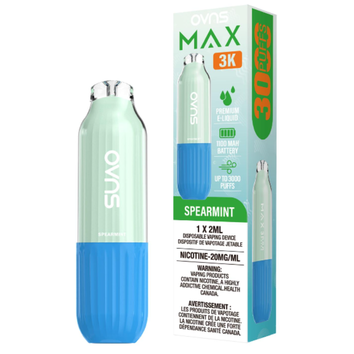 OVNS Max 3K - Spearmint Disposable Vape