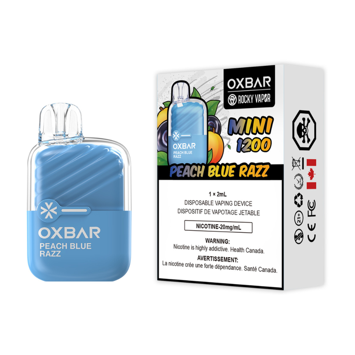 Oxbar Mini 1200 Disposable - Peach Blueberry Raspberry