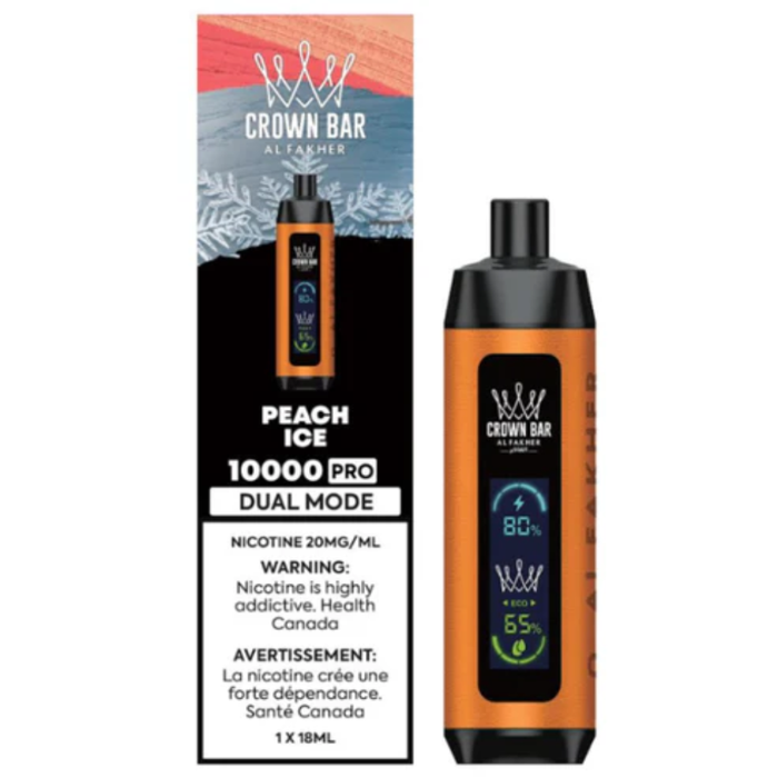 Peach Ice - Al Fakher Crown Bar 10K Pro Disposable Vape