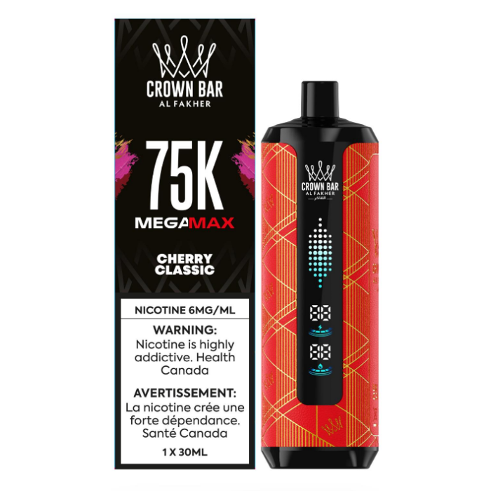 Cherry Classic   - Al Fakher Crown Bar Mega Max 75K Pro Disposable Vape