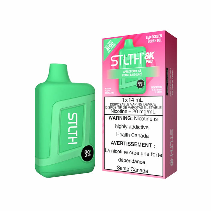 STLTH 8K Pro - Apple Berry Ice Disposable Vape