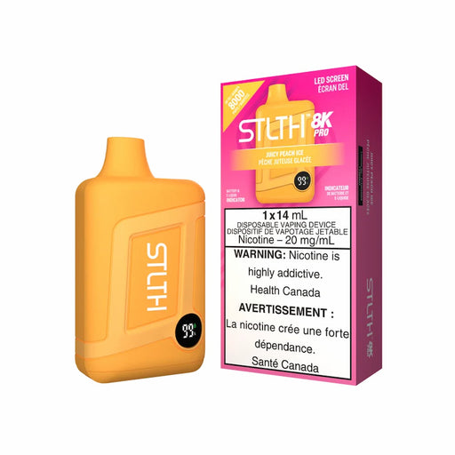STLTH 8K Pro - Juicy Peach Iced Disposable Vape