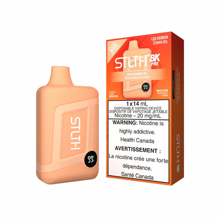 STLTH 8K Pro - Peach Mango Iced Disposable Vape