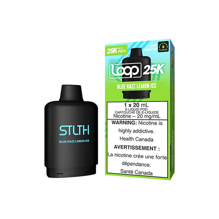 STLTH Loop 25k - Blue Razz Lemon Iced Vape Pod