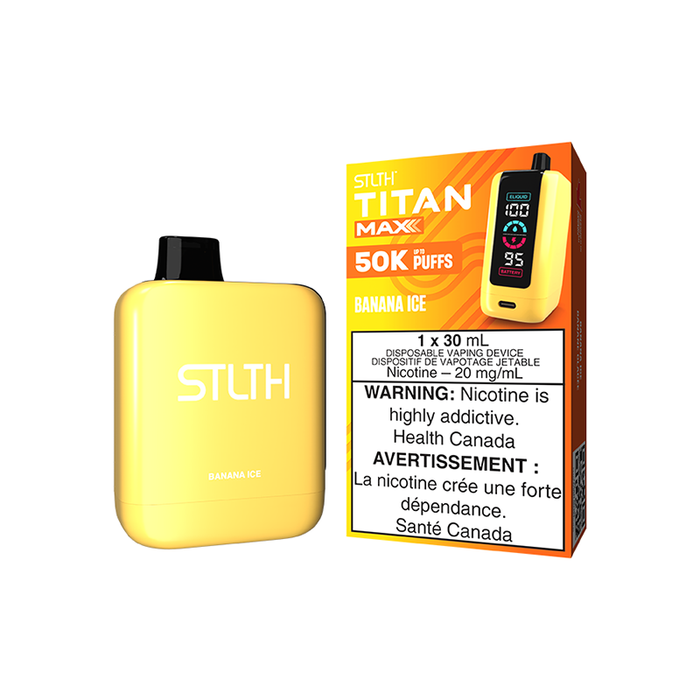 STLTH Titan Max - Banana Iced Disposable Vape