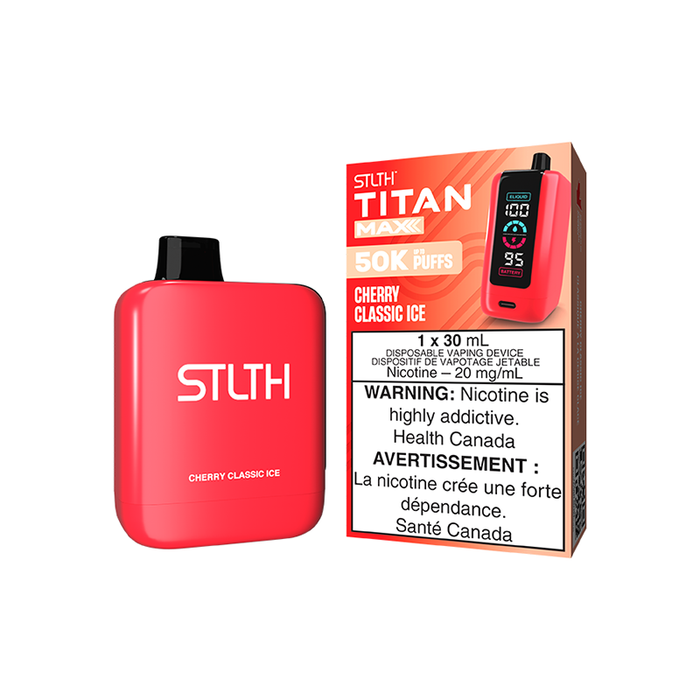 STLTH Titan Max - Cherry Classic Iced Disposable Vape