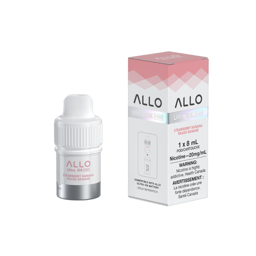 Allo Ultra 10K Puffs Hybrid Devices Pod - Strawberry Banana