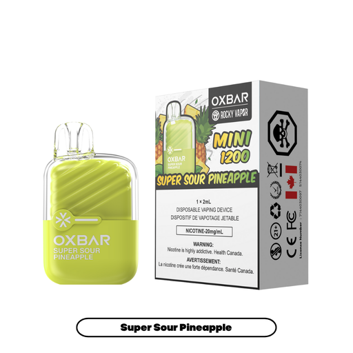 Oxbar Mini 1200 Disposable - Super Sour Pineapple
