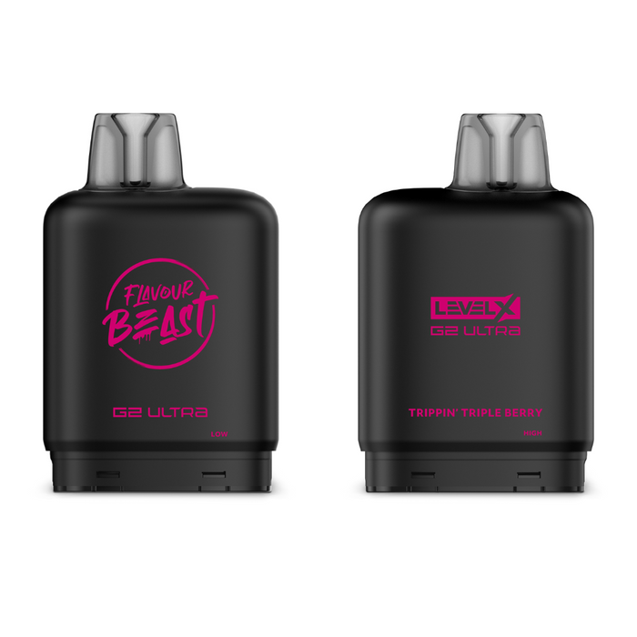 Level X Flavour Beast Boost G2 Ultra Pods - Trippin' Triple Berry