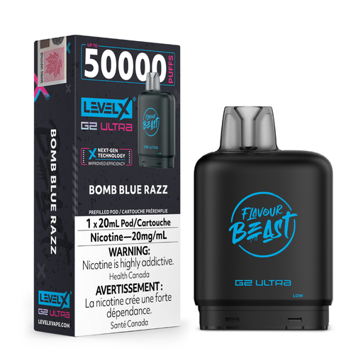 Level X Flavour Beast Boost G2 Ultra Pods - Bomb Blue Razz