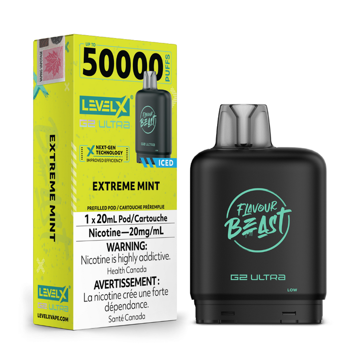 Level X Flavour Beast Boost G2 Ultra Pods - Extreme Mint