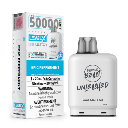 Level X Flavour Beast Unleashed Boost G2 Ultra Pods - Epic Peppermint