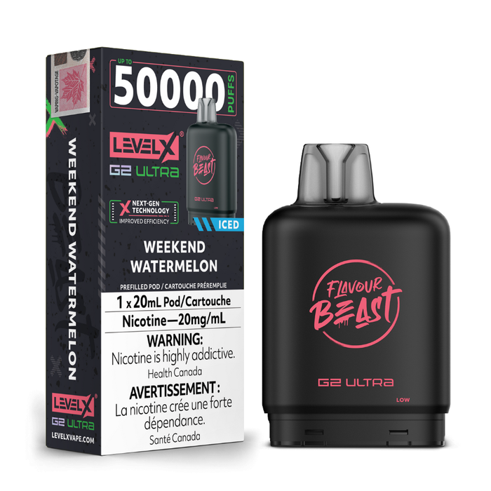Level X Flavour Beast Boost G2 Ultra Pods - Weekend Watermelon