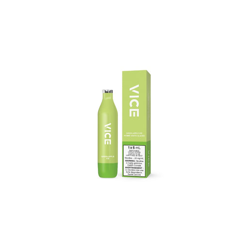 Vice 2500 - Green Apple Iced Disposable Vape