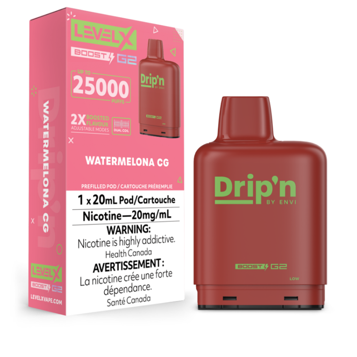 Watermelona CG Drip'n Level X Boost G2 Pods